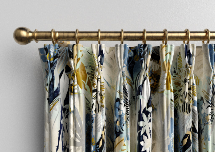 Bali, Navy - Made to Measure Curtains - Image 11